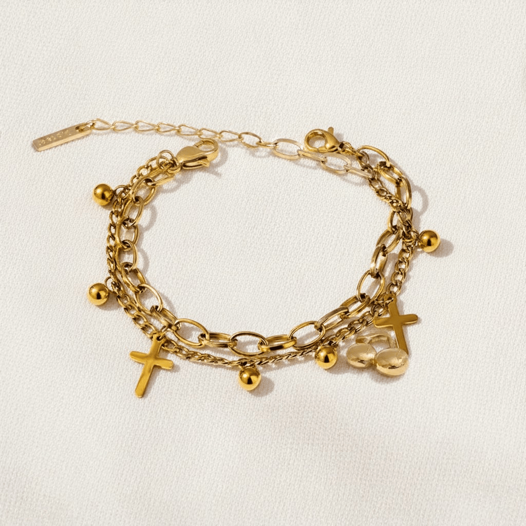 Cross Charm Bracelet