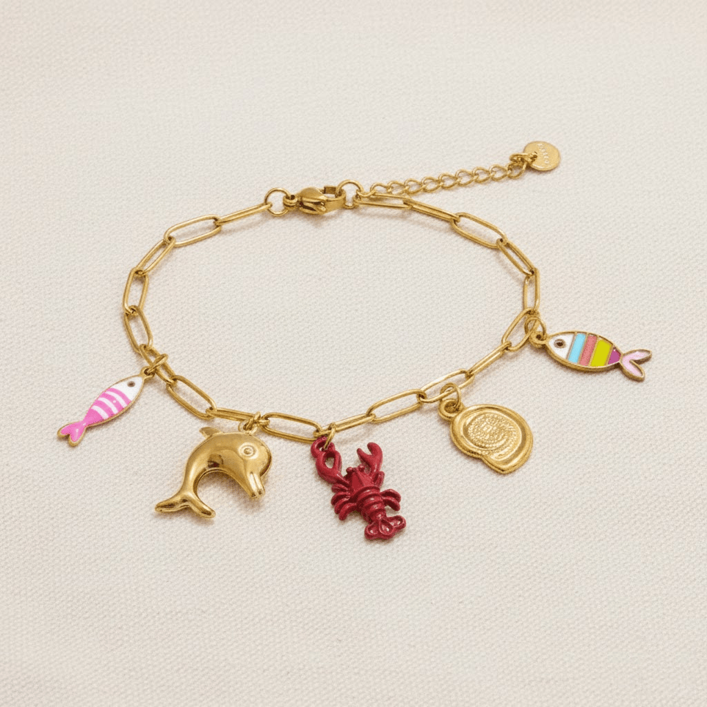 Fish Charm Bracelet