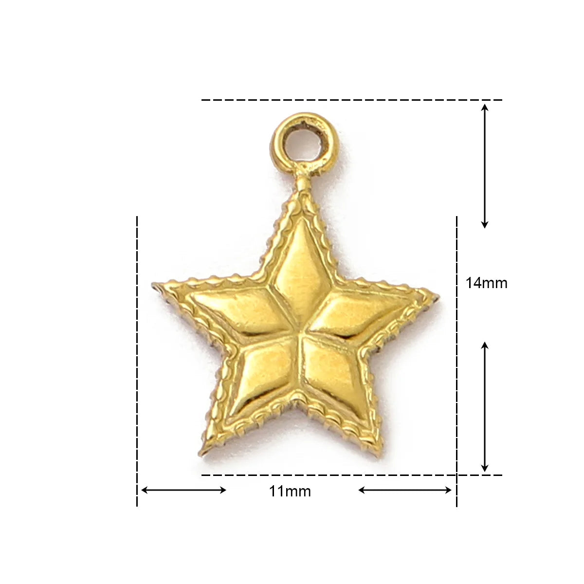 Stainless Steel Gold Charms