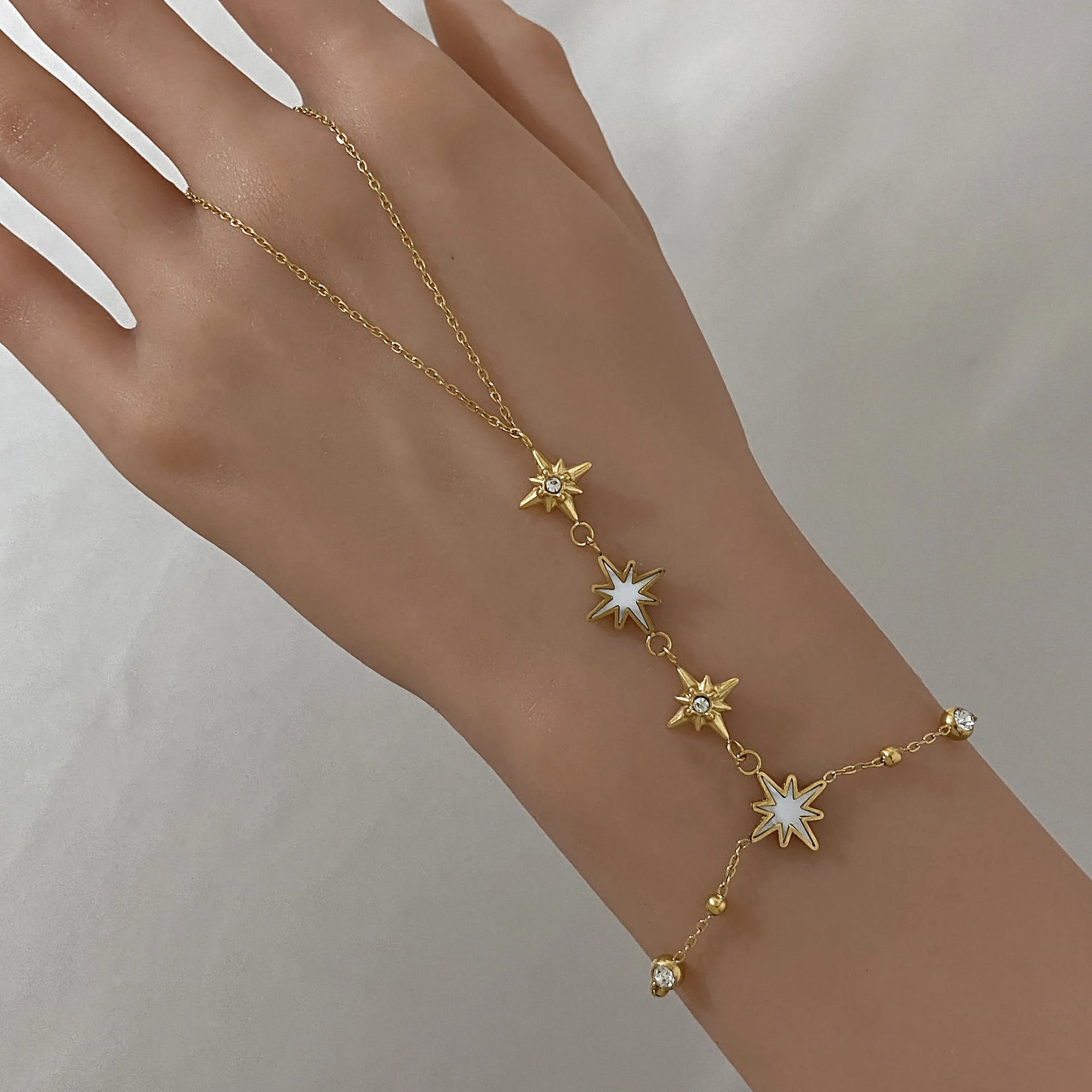 Star Hand Chain Bracelet