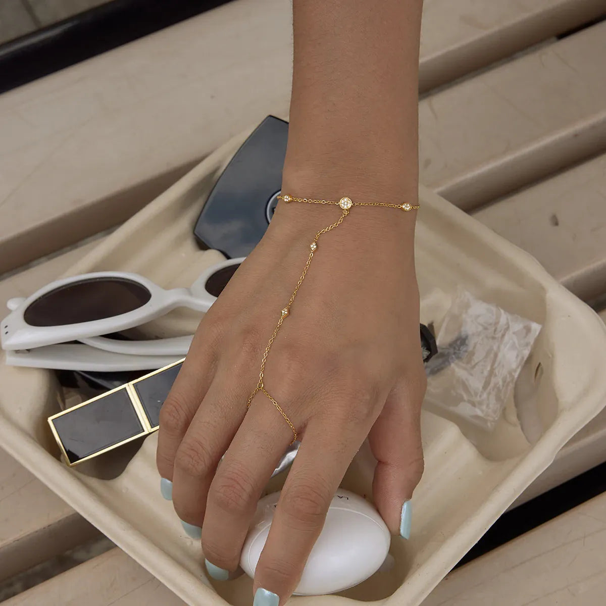 Gold Hand Bracelet for Women