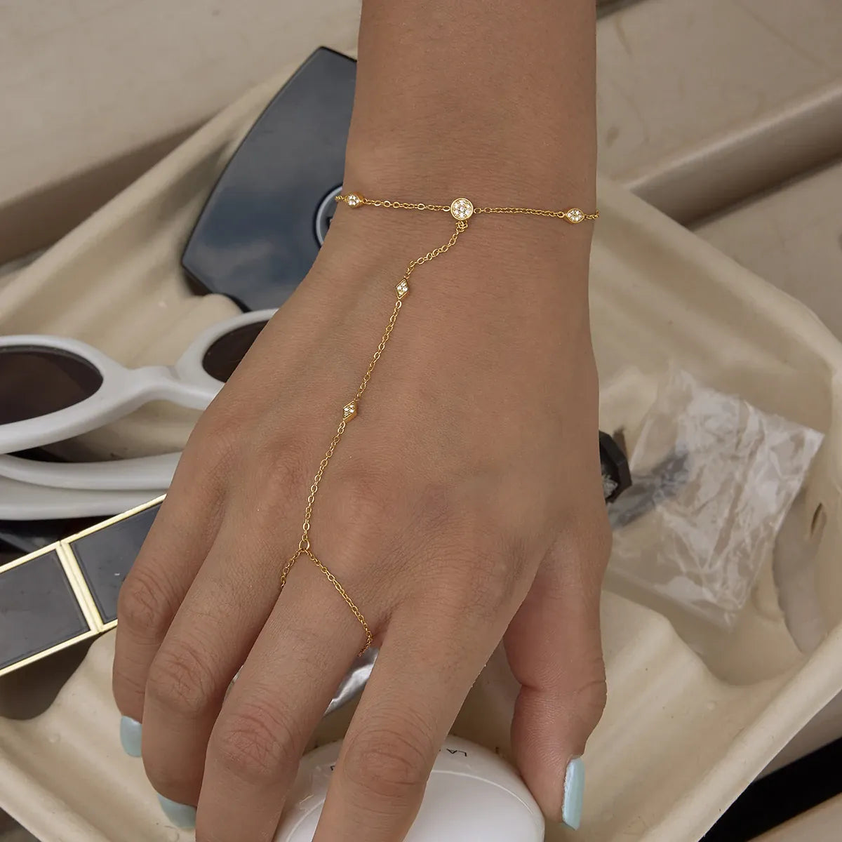 Gold Hand Bracelet for Women