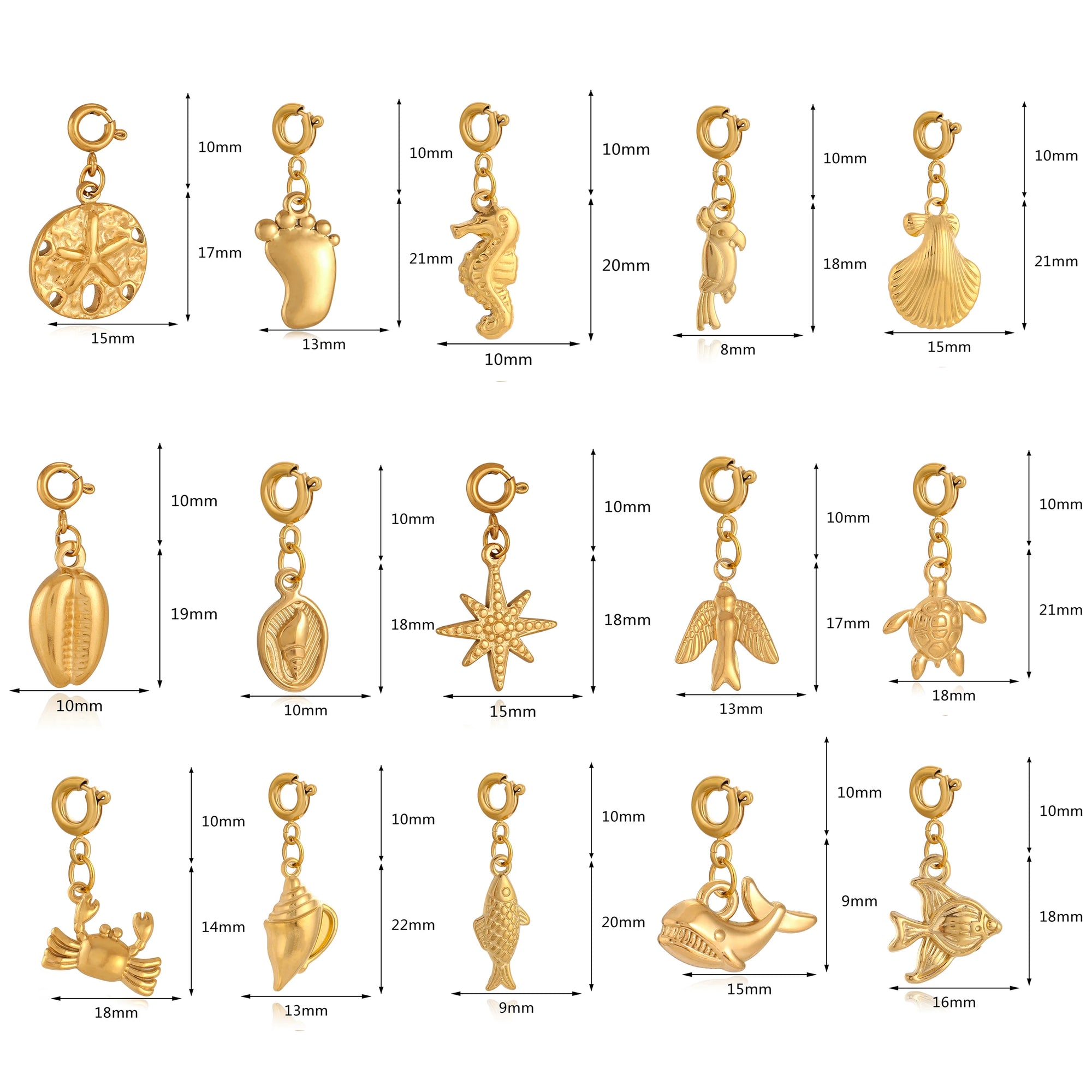 Gold Charms