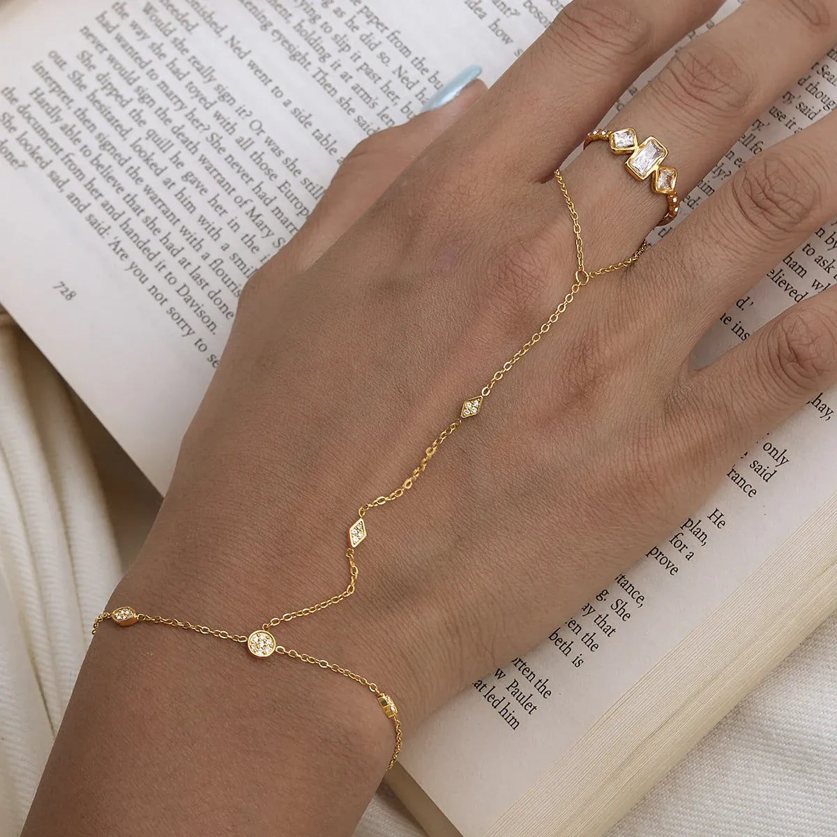Gold Hand Bracelet for Women
