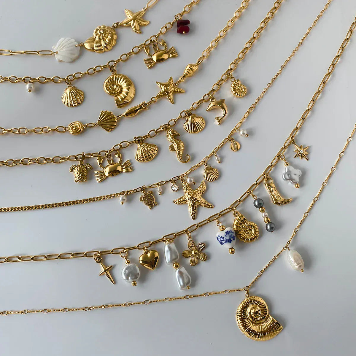 Seashell Charm Necklace