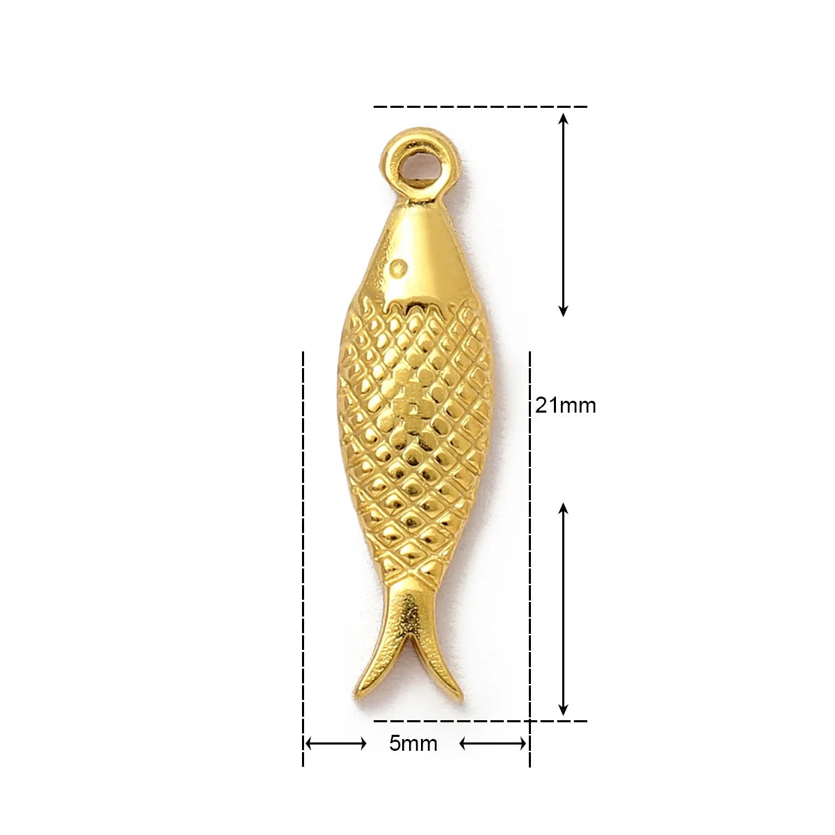 Stainless Steel Gold Charms