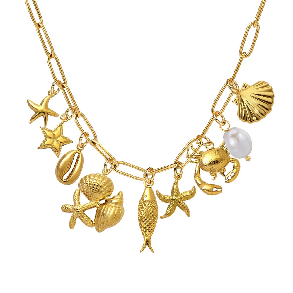 Stainless Steel Gold Charms