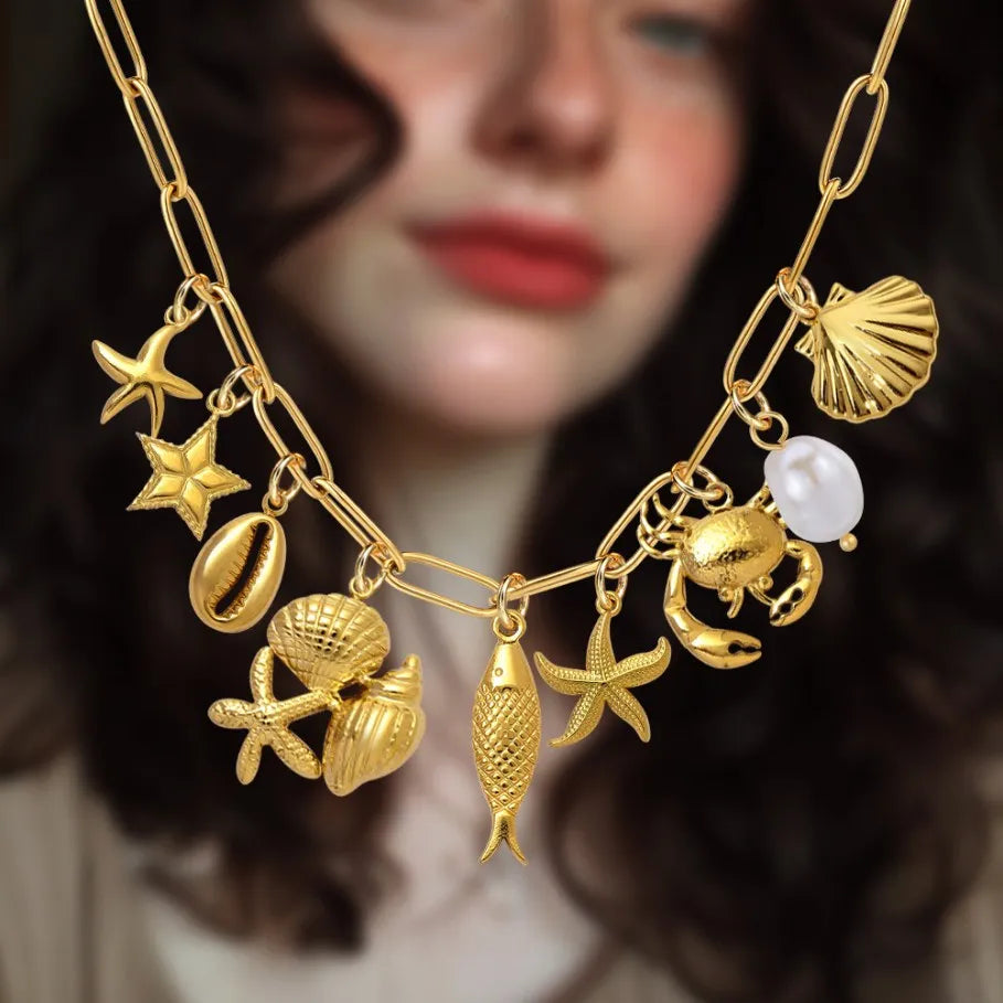 Stainless Steel Gold Charms