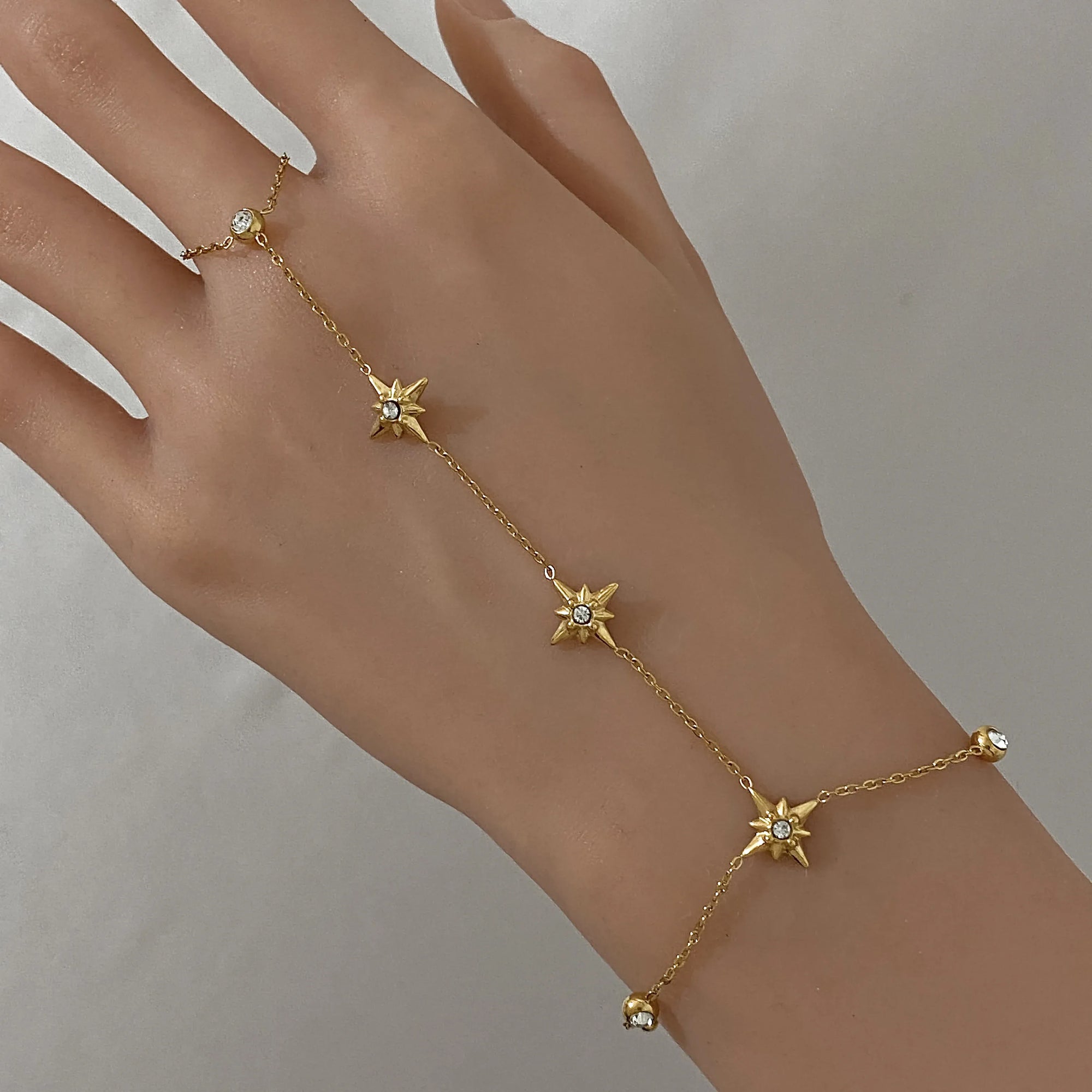 Star Hand Chain Bracelet