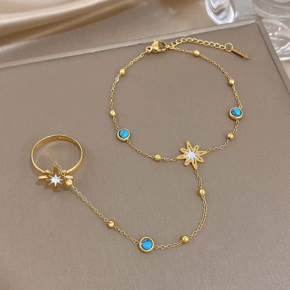 Star Hand Chain Bracelet