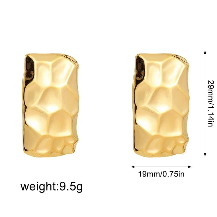 Stainless Steel Gold Earrings