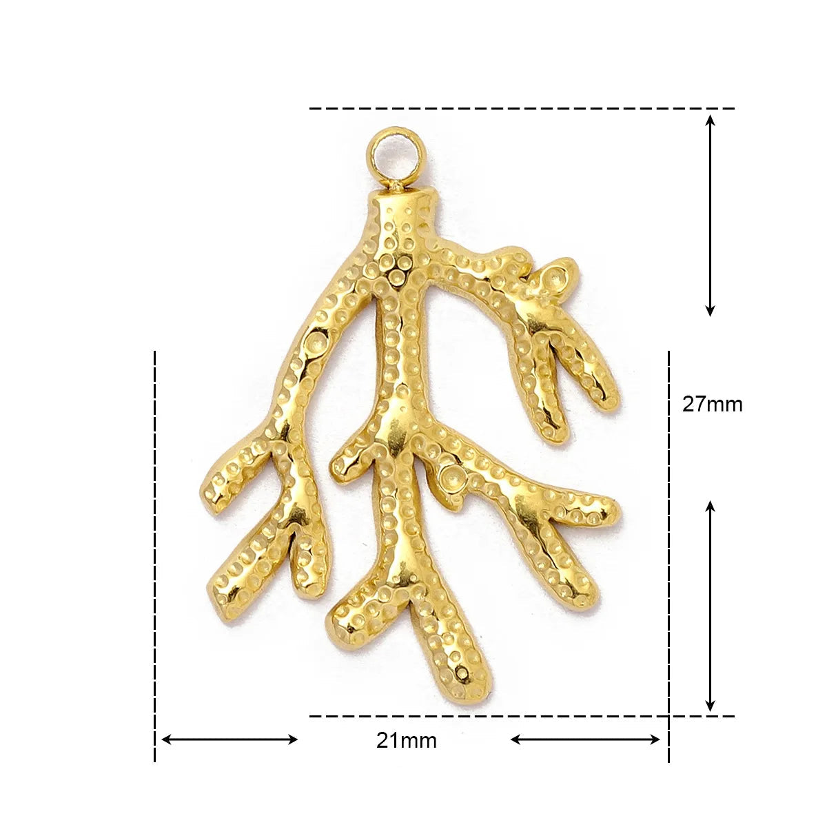 Stainless Steel Gold Charms
