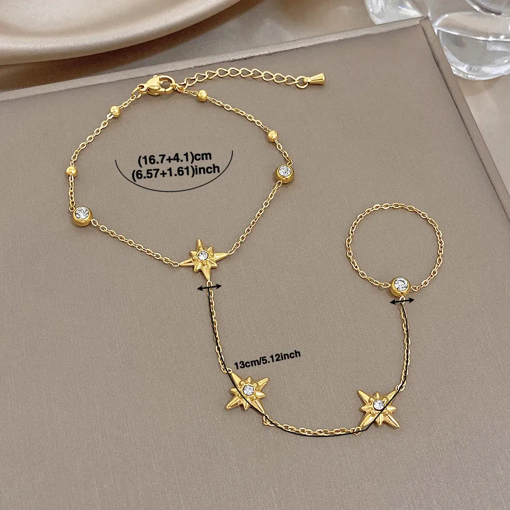 Star Hand Chain Bracelet
