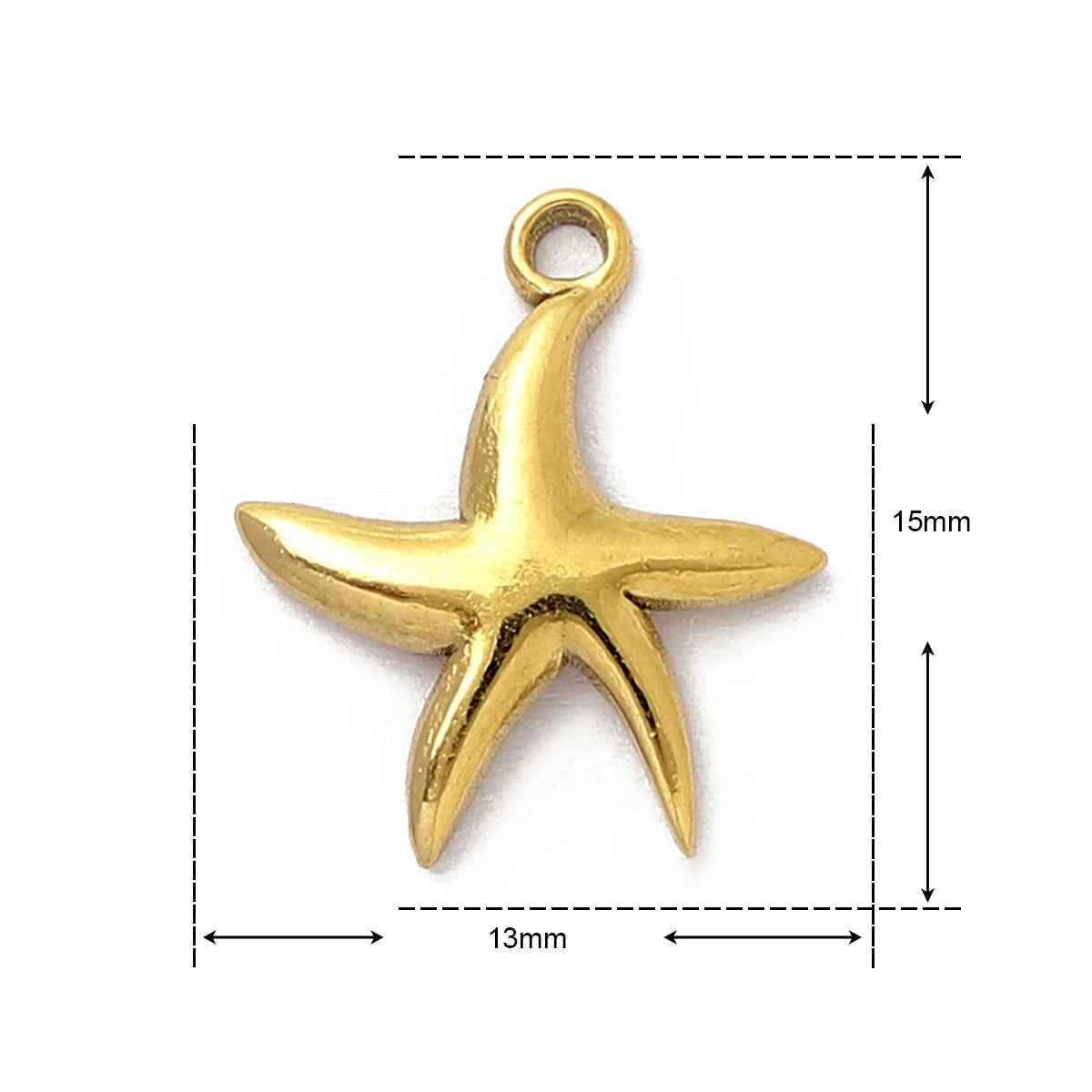 Stainless Steel Gold Charms