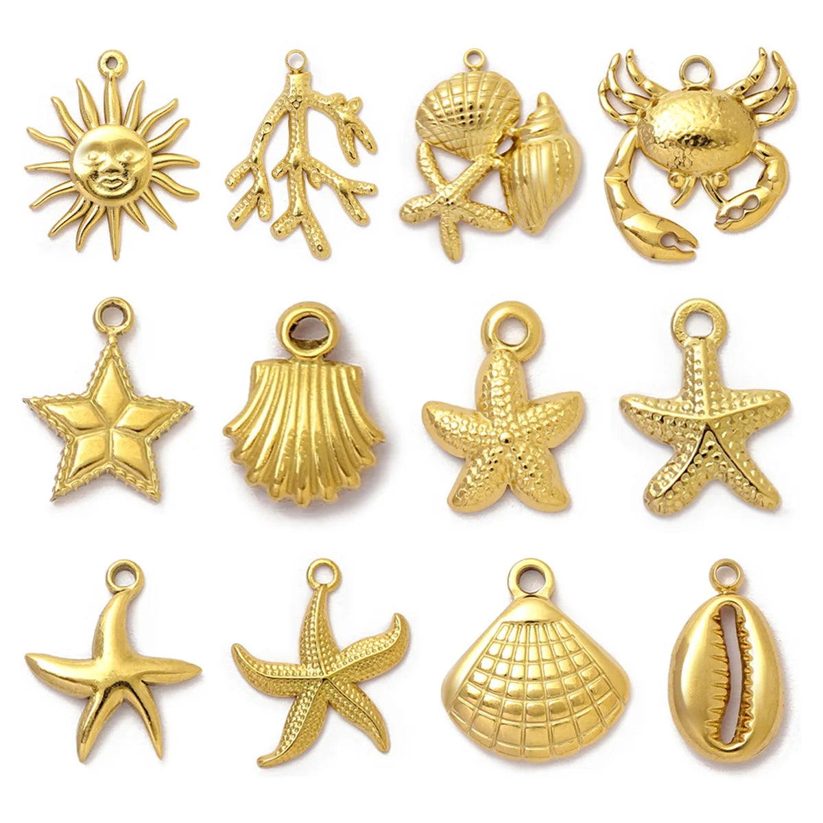 Stainless Steel Gold Charms