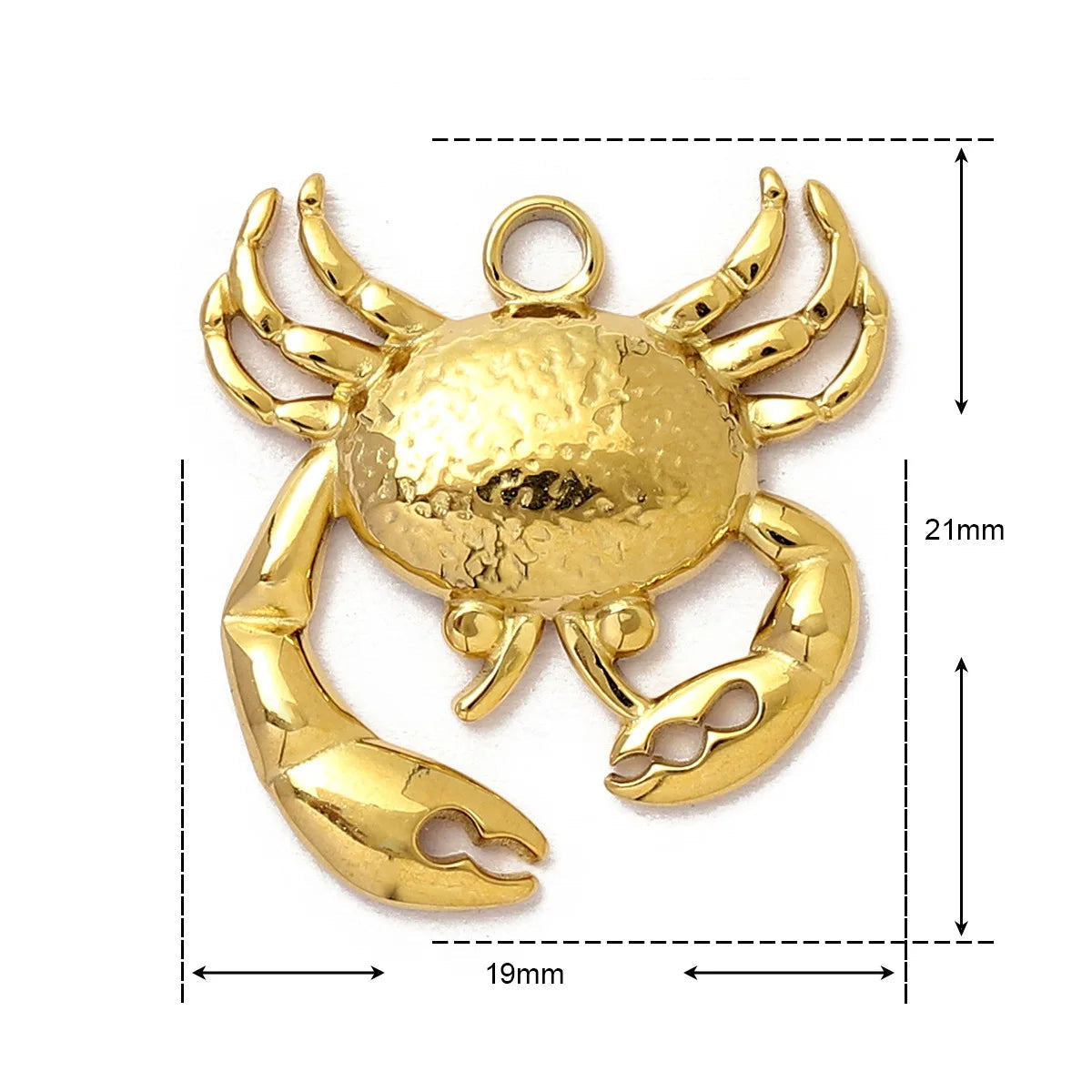 Stainless Steel Gold Charms