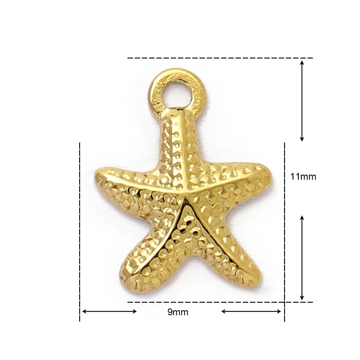 Stainless Steel Gold Charms