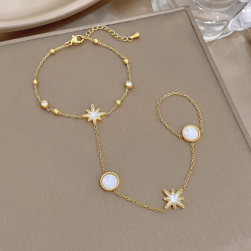 Star Hand Chain Bracelet