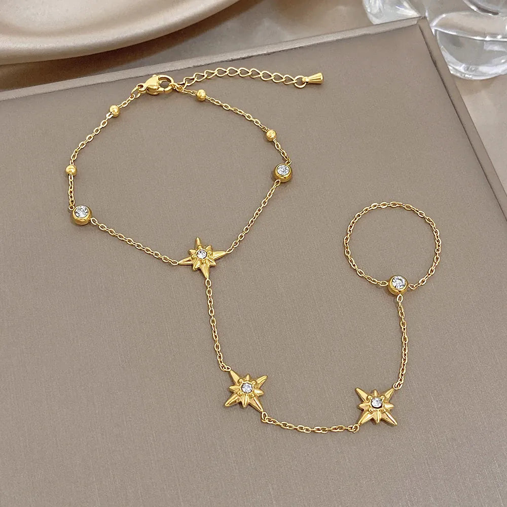 Star Hand Chain Bracelet