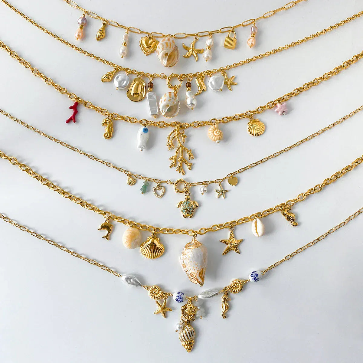 Seashell Charm Necklace