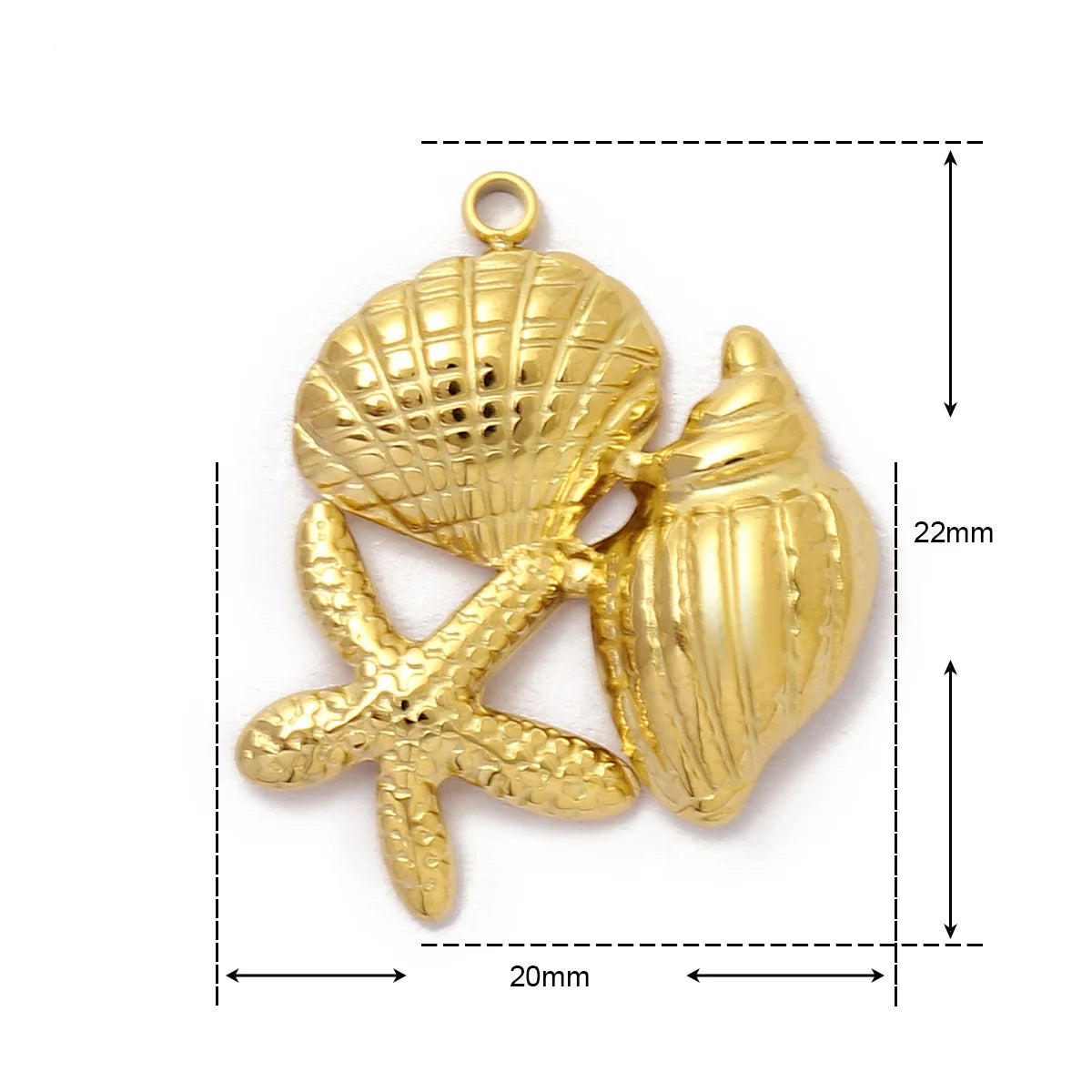 Stainless Steel Gold Charms