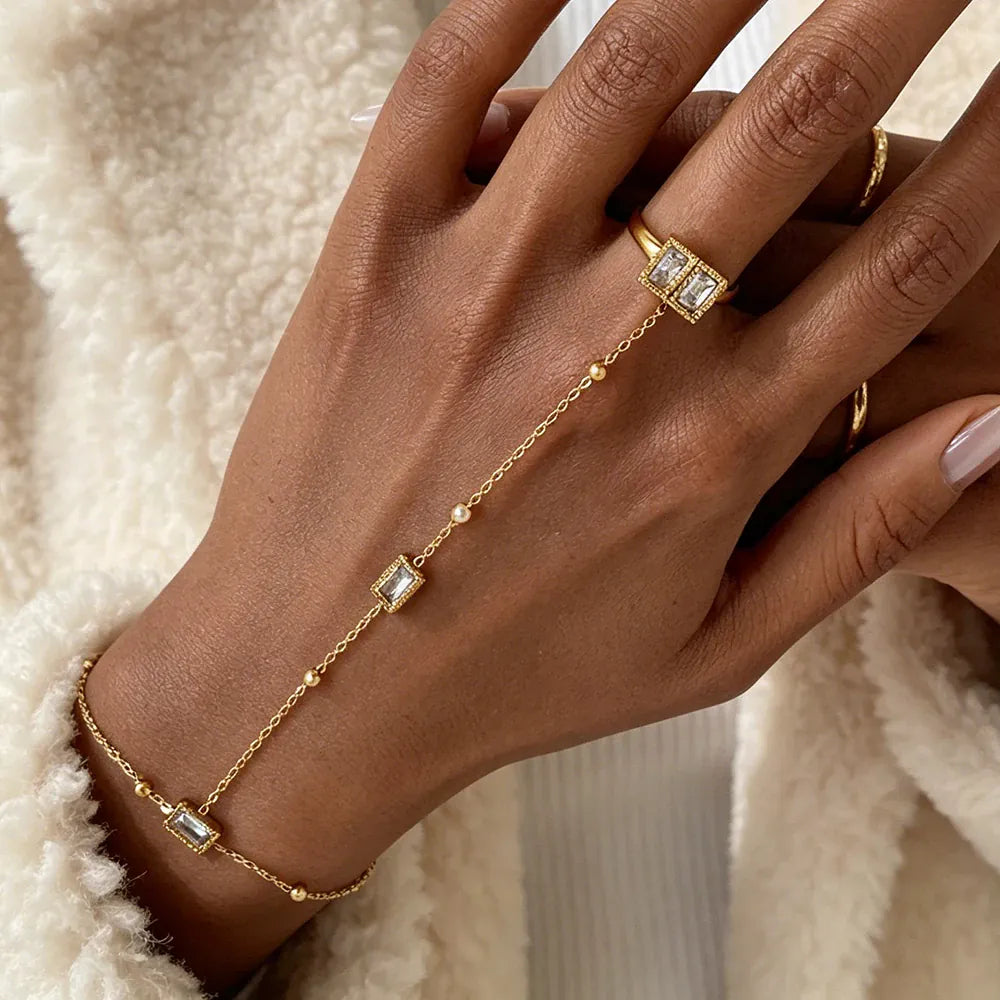 Womens Hand Chain Bracelet