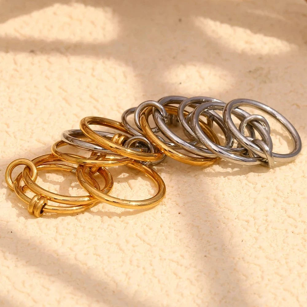 Bague 3 Anneaux Entrelacés