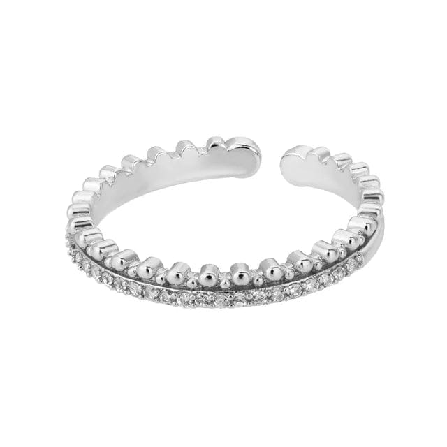 Bague Acier Inoxydable Femme Ajustable