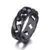 Bague Acier Inoxydable Homme Or