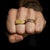 Bague Acier Inoxydable Homme Or