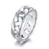 Bague Acier Inoxydable Homme Or