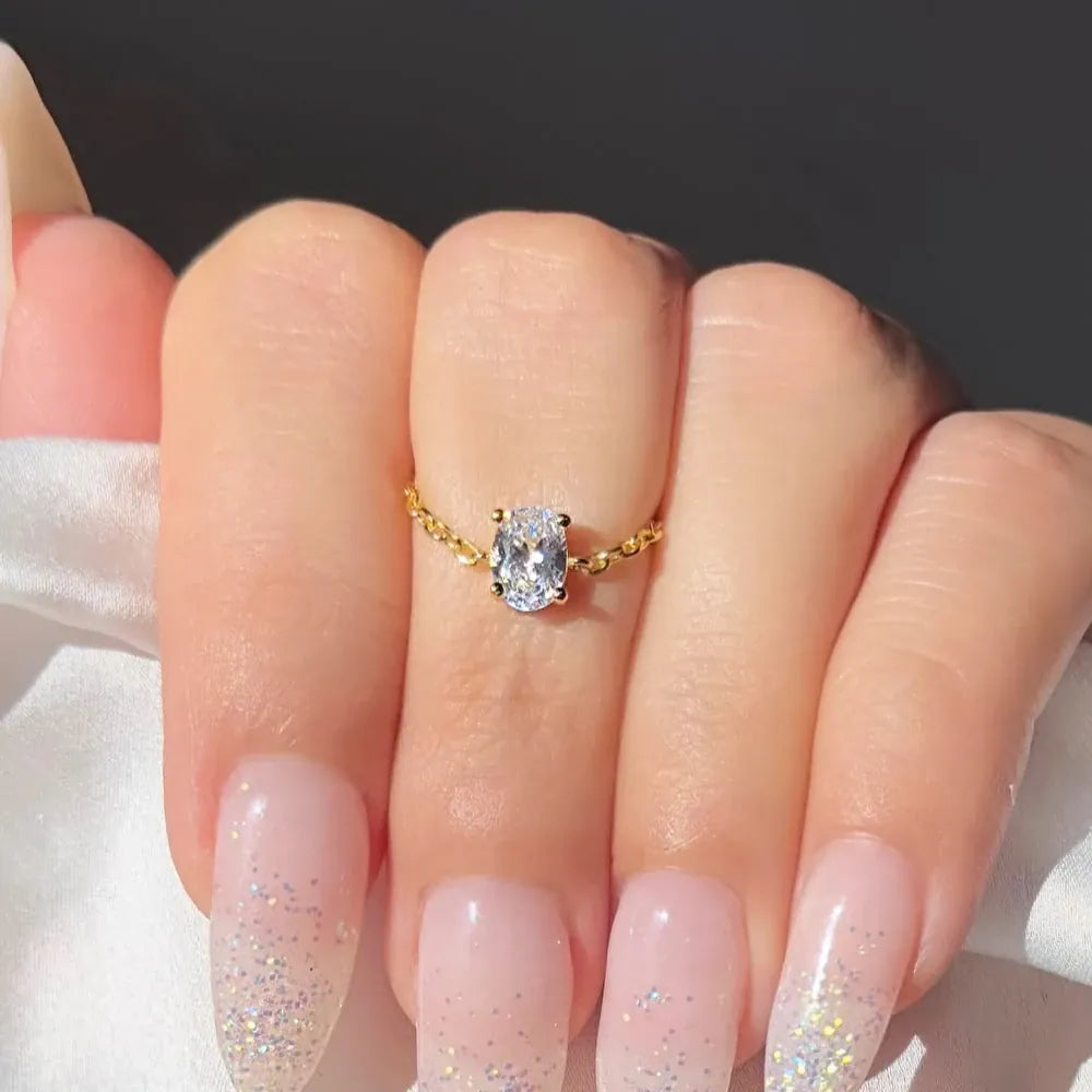 Bague Ajustable Chaine