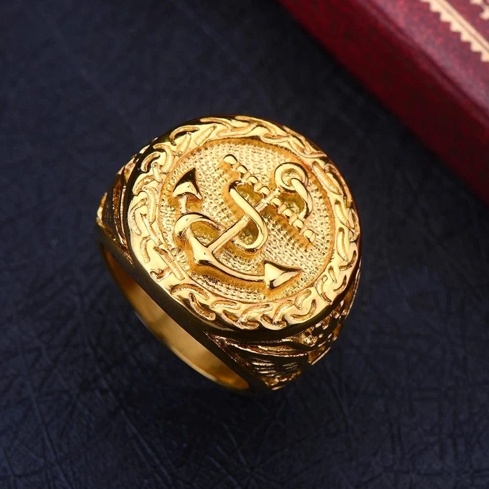 Bague Ancre Marine Homme