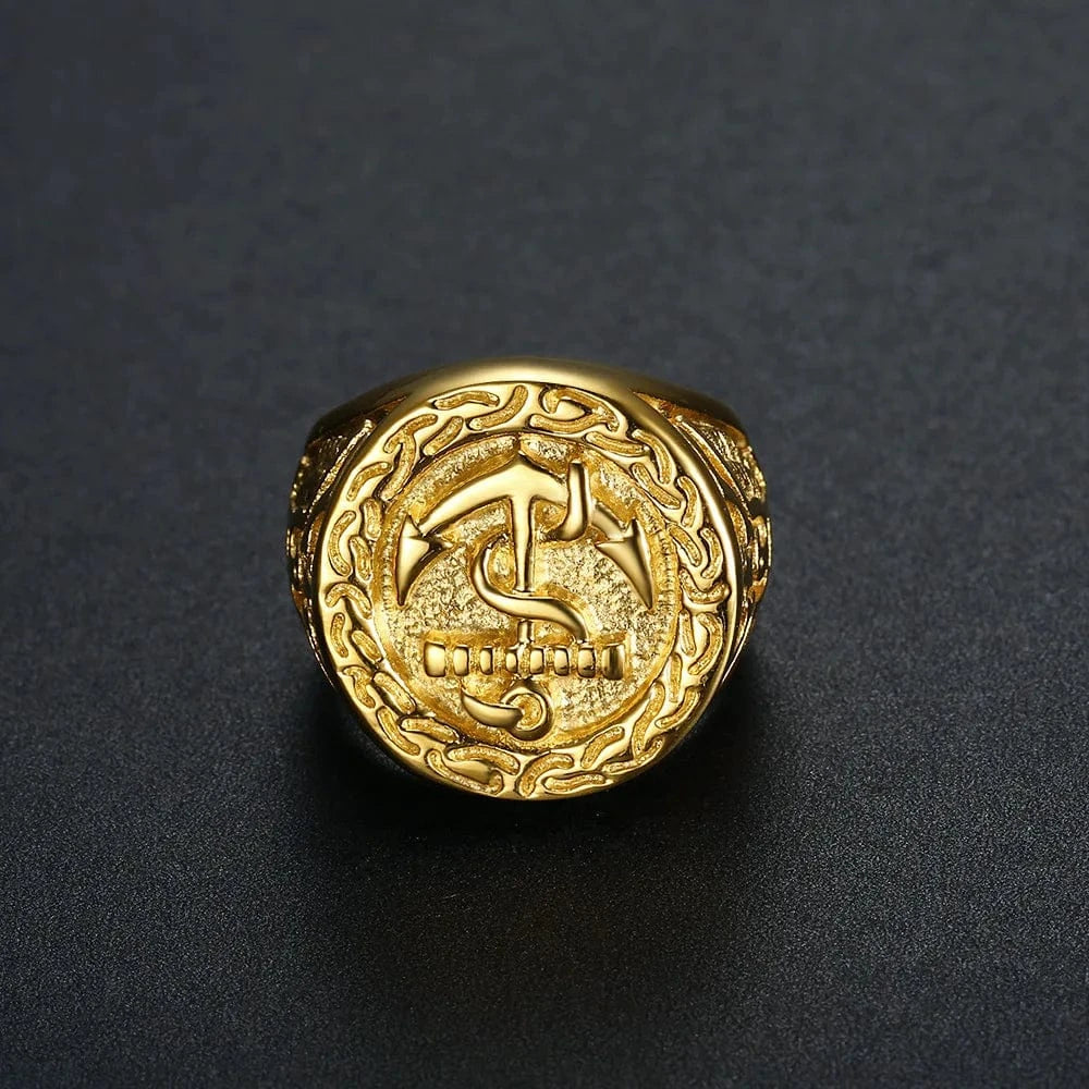 Bague Ancre Marine Homme