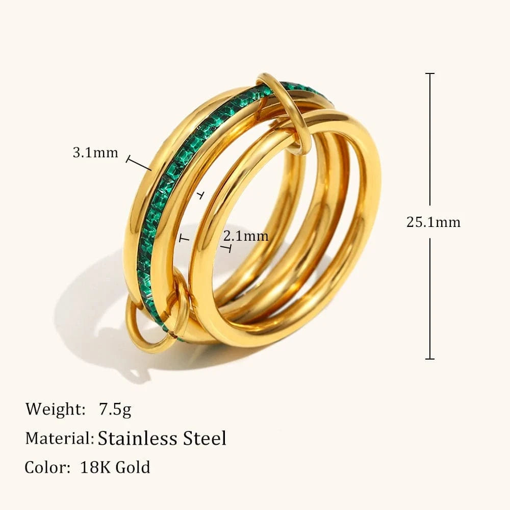 Bague Anneau Entrelacés