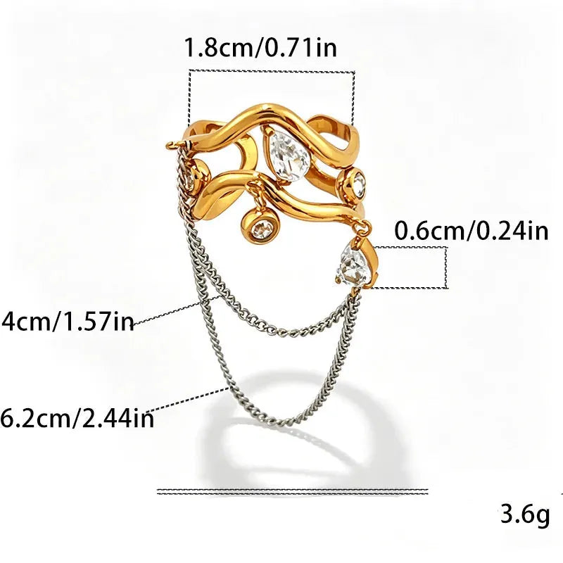 Bague Chaine Organique