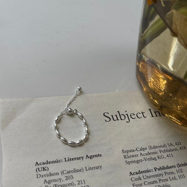 Bague chainette reglable