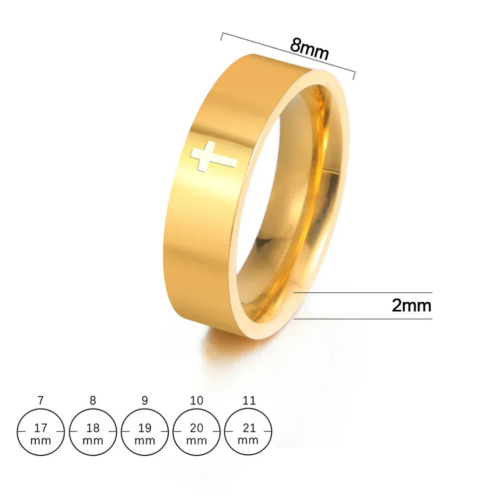 Bague Croix Homme Argent