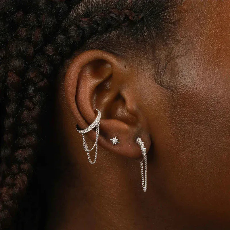 Bague d'Oreille avec Chaine