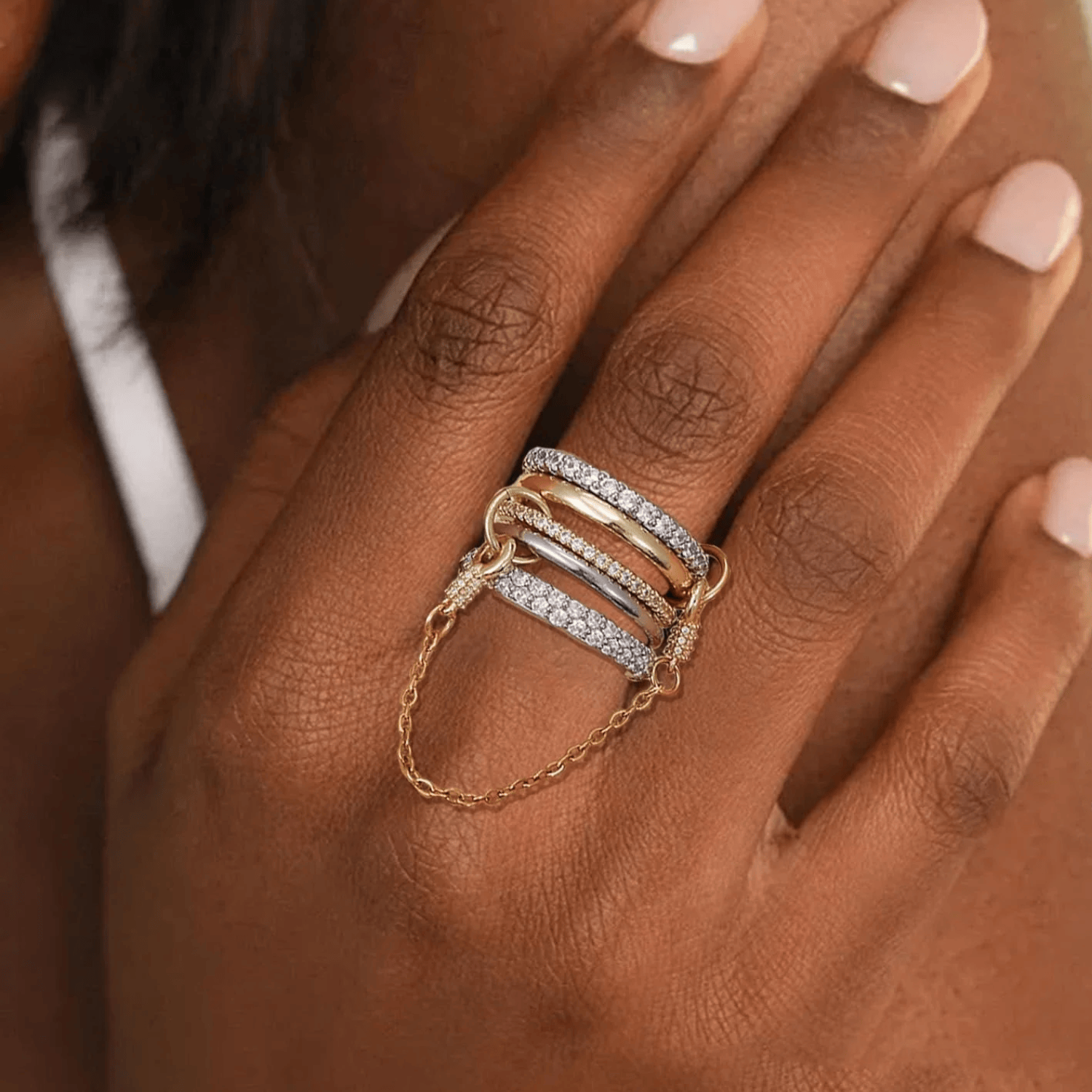 Bague Empilable Chaine