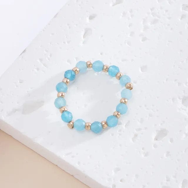 Bague en Perle de Pierre Naturelle