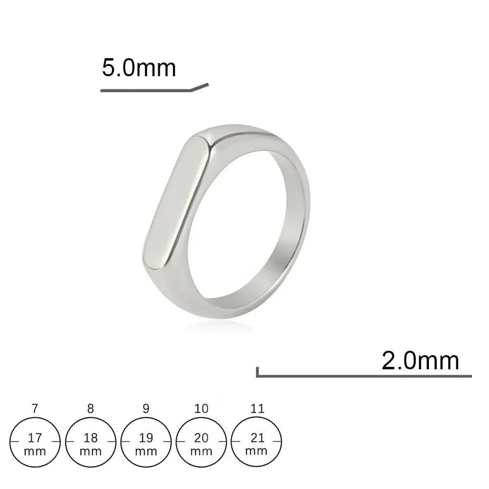 Bague Fine Argent Homme