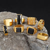 Bague Homme Doré
