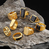 Bague Homme Doré