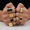 Bague Homme Doré