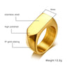Bague Homme Doré