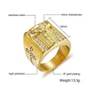 Bague Homme Doré