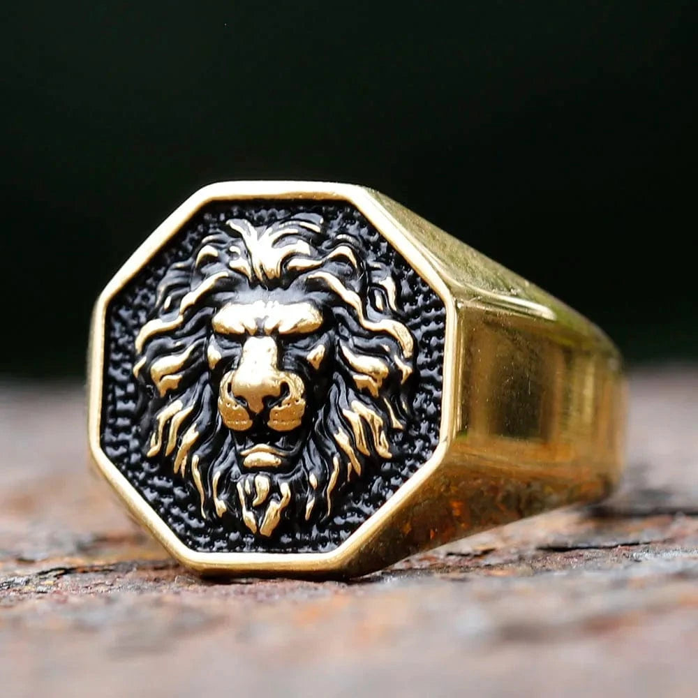 Bague Homme Or Lion