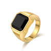 Bague Homme Pierre Noire