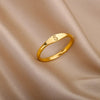 Bague Initiale Or